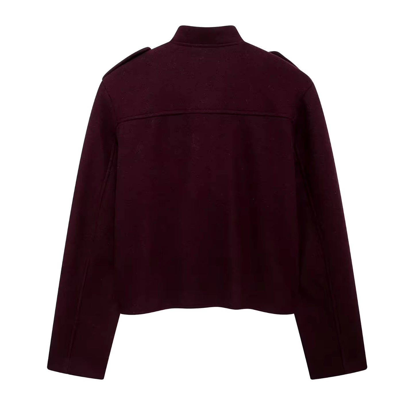 Bordeaux Crop-Jacke